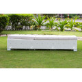 Simple Luxurious Design Resina sintética Rattan Sunbed ou Sun Lounger para Outdoor Garden Beach Pool móveis de vime